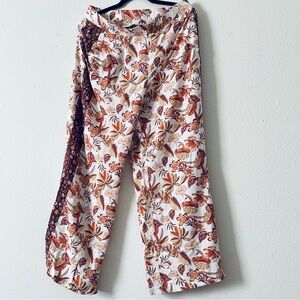 Cato Autumn Leaf Print Pants